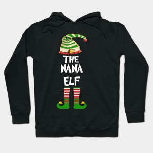 Nana Elf Family Matching Group Christmas Hoodie
